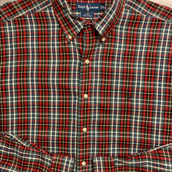Ralph Lauren Other - 🔹Ralph Lauren Men’s Blake Fit Red Plaid Oxford XL